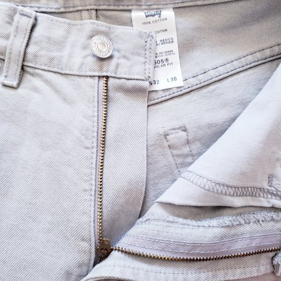 Levi's 505 Denim Jeans - Grey - Picture 15 of 16